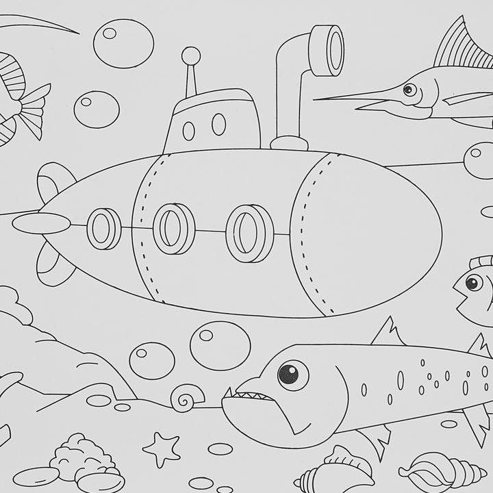 Actual product image Relaxdays 2x colouring roll sheets