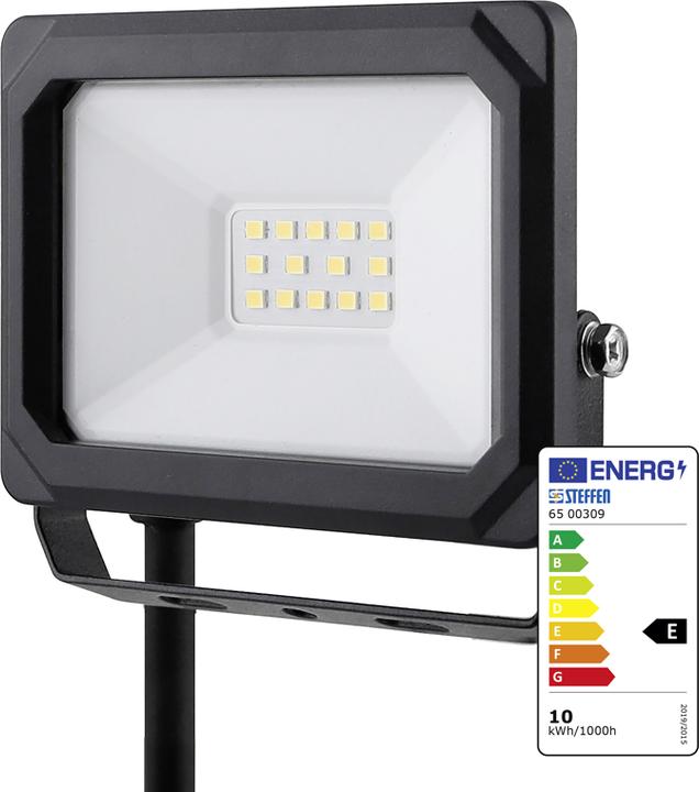 Actual product image Steffen Aussenwandleuchte LED 10W 1100lm IP65 sw (1100 lm, IP65)
