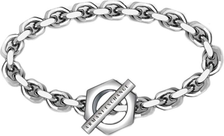 Armani Exchange Fashionable men Ìs steel bracelet AXG0103040 (22 cm, Edelstahl)