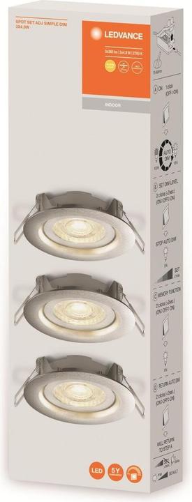 Produktbild Ledvance Led Spot Set Recess Simple (380 lm)
