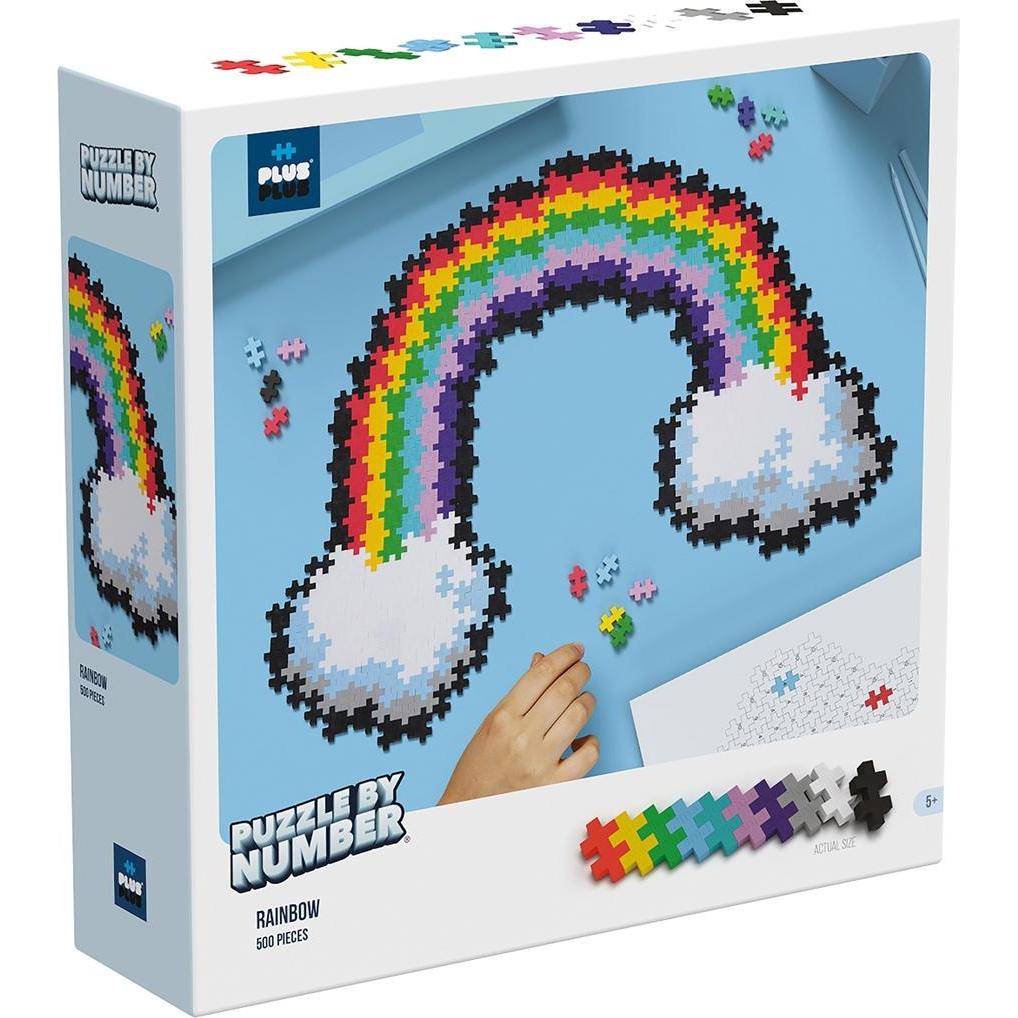 Plus-Plus Kreativ Bausteine Puzzle Regenbogen (500 Teile)