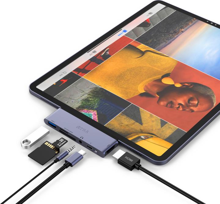 Produktbild Atra 6in1 Type C Hub (USB-C, 6 Ports)