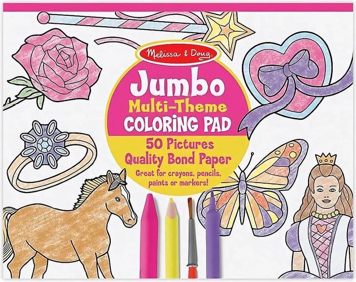 Melissa & Doug Jumbo-Malblock - Rosa (14225)