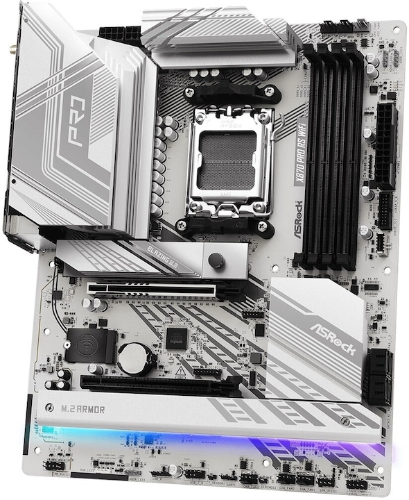 Image du produit AsRock X870 Pro RS WiFi AM5 (AM5, AMD X870, ATX)
