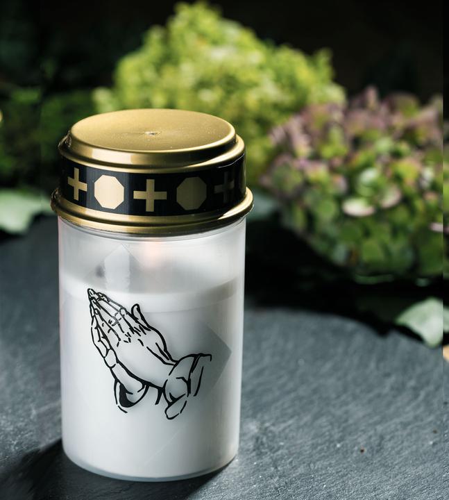 Actual product image Novaliv LED Grave Light White Permanent Flicker Effect incl. Batteries Grave Candles Cemetery Candle (1 pcs.)