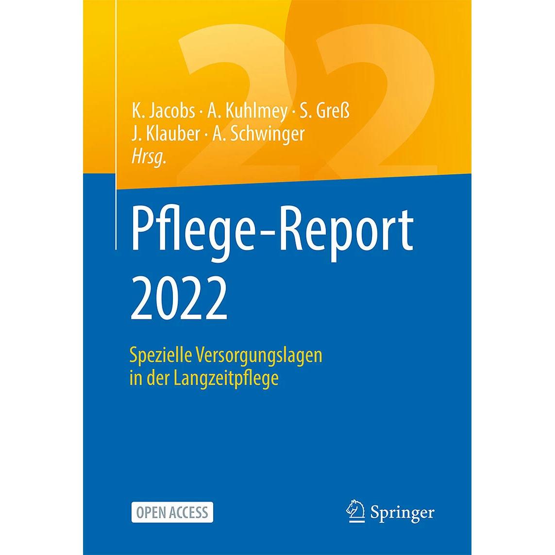 Thumbnail - Pflege-Report 2022, Fachbücher von Klaus Jacobs, Adelheid Kuhlmey, Antje Schwinger, Stefan Gress, Jürgen Klauber
