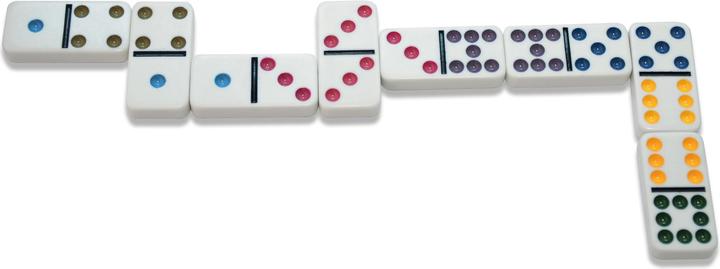 Actual product image Noris Deluxe Double 9 Domino (German, English, French, Italian)