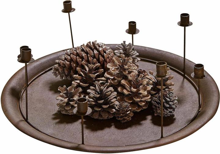 Loberon Vassoio per candele Ophéline marrone antico