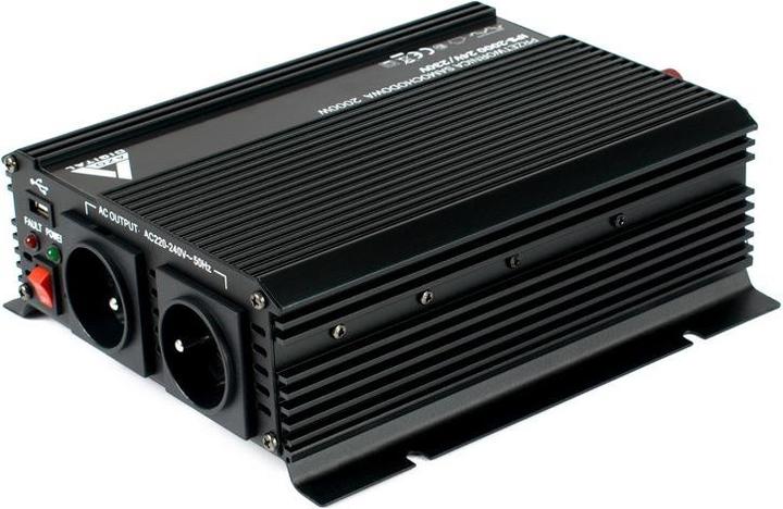 Actual product image Digital AZO 24 VDC / 230 VAC car inverter IPS-2000 2000W