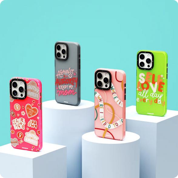 Actual product image Youngkit Coque @Blushing. ginger Positive Quotes Case (Apple iPhone 15)