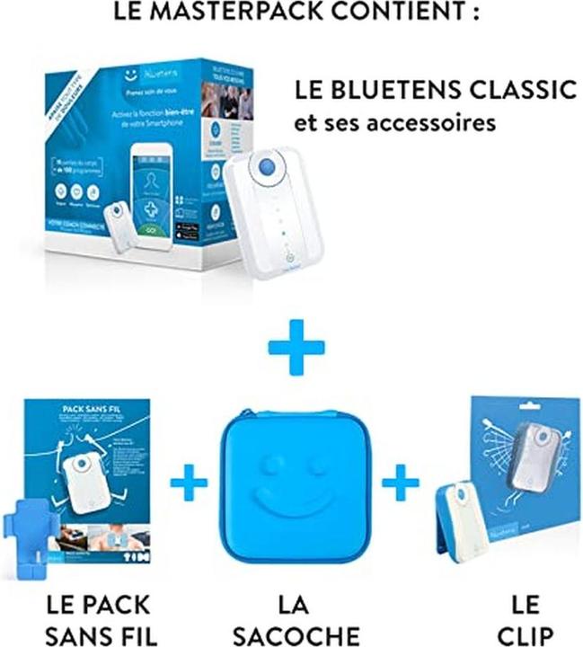 Actual product image Bluetens Master Pack Classic Electrostimulator And Its Full Range Of Accessories