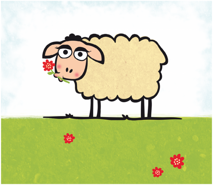 Actual product image Daiber 1x25 sheep 13x18 children portrait folders (13 x 18 cm, 1 x)