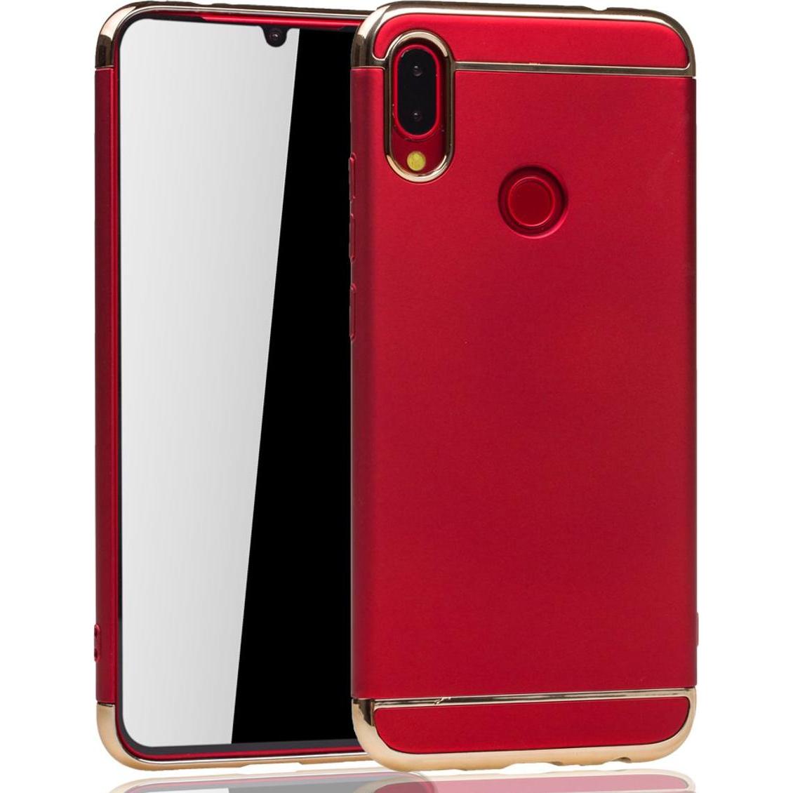 Thumbnail - König Design Huawei P Smart 2019 Hülle Case Handy Cover Schutz Tasche Schutzhülle Bumper Rot (Huawei P Smart+ (2019)), S...