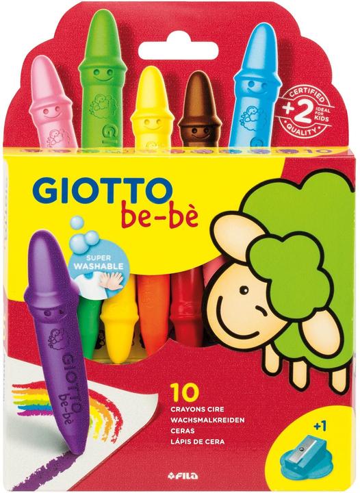 Produktbild Giotto Wachsmalstifte be-bé Nicht brechbar (Mehrfarbig, 10 x)