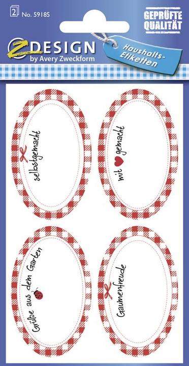 Actual product image Z-Design Household labels