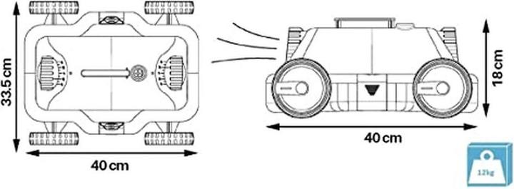 Actual product image Bestway Automatische Poolreiniger NOONOO
