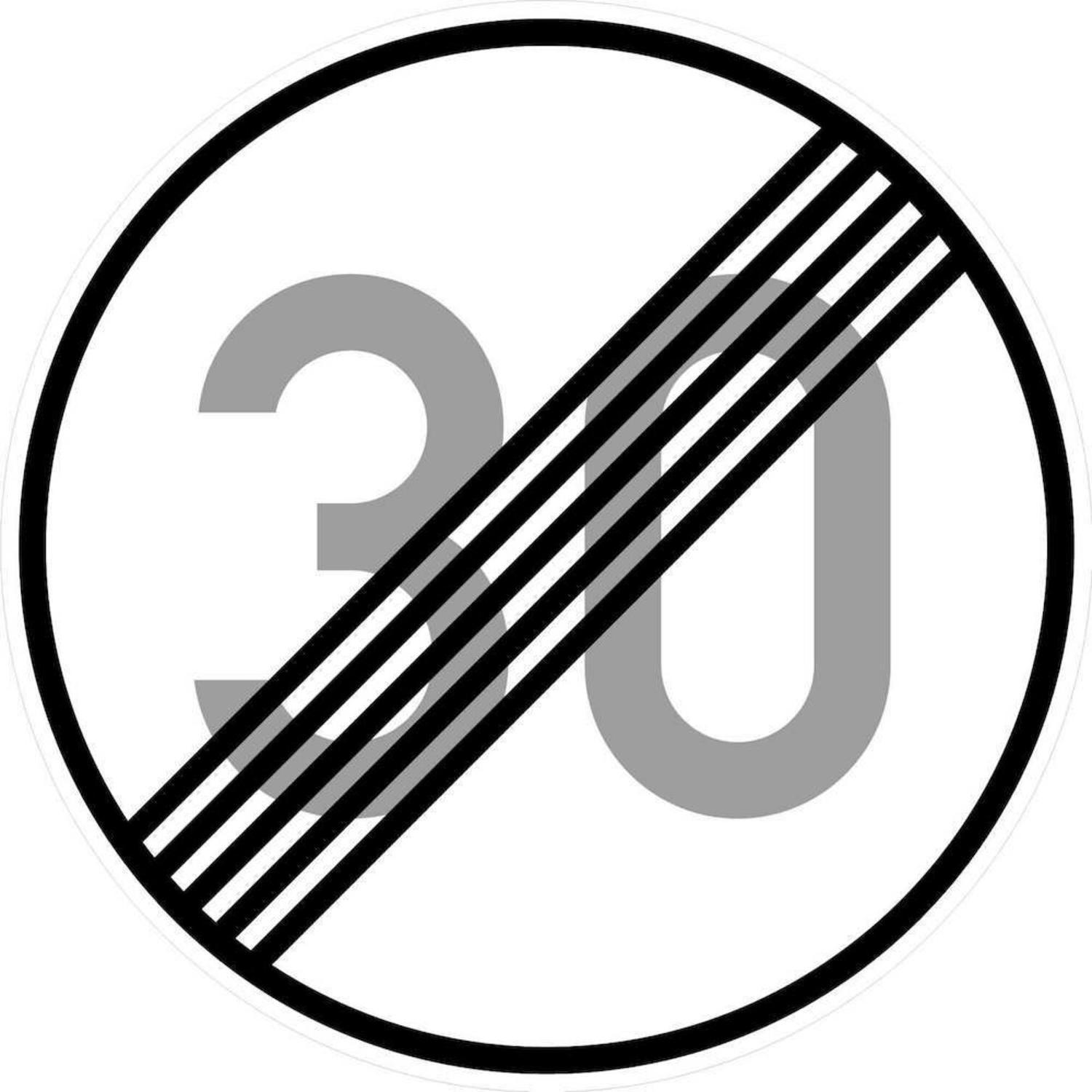 Magni, Porta targa, VKZ.278-30 tondo 600mm fine 30 km/h marchio di qualità RAL foglio RA1 (Universale)