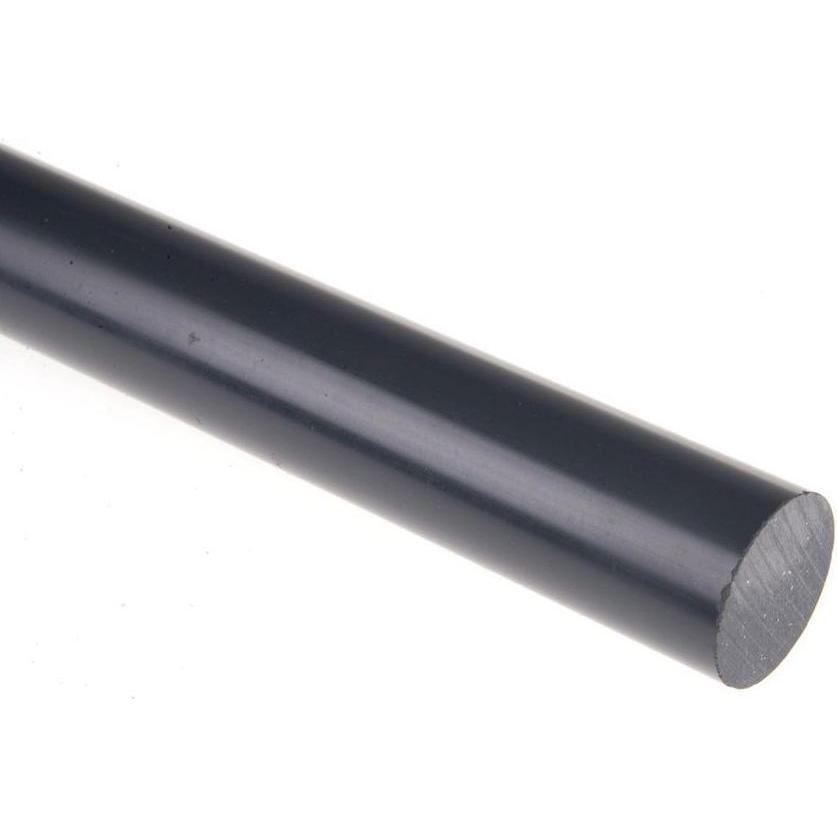 RS PRO, Profilo, Barra tonda in PVC, PVC grigio 1.47g/cm³, Ø 30mm x