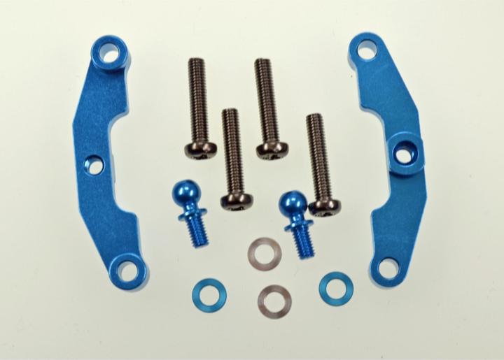 Image du produit Tamiya TT-02S Bras de suspension alu. (2) ob./vo/hi.