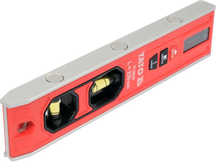 Actual product image Yato Poziomnica Torpedo Z Dalmierzem Laserowym 230mm (2 cm)
