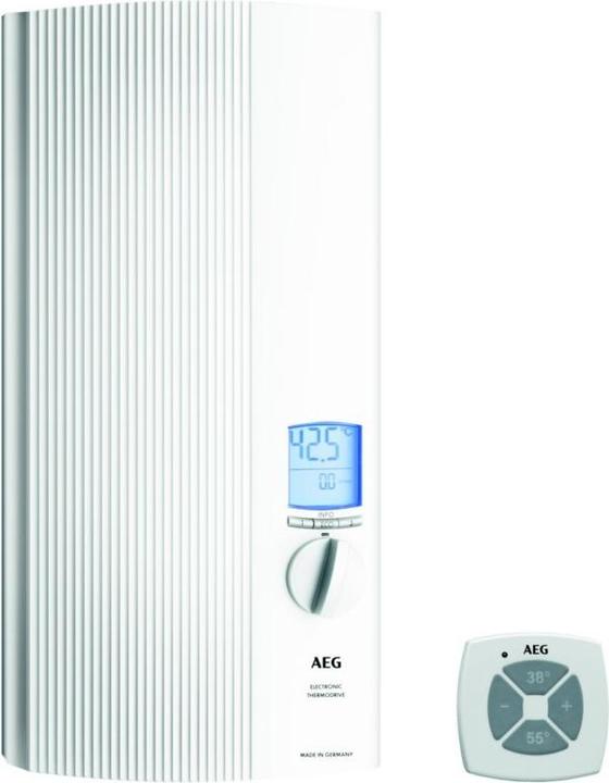 AEG Haustechnik DDLE ÖKO TD 27 kW Chauffe-eau instantané entièrement électronique, LCD, fonction ECO, douche à