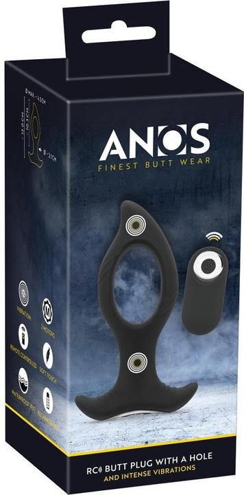 Actual product image Anos RC Butt Plug with a Hole