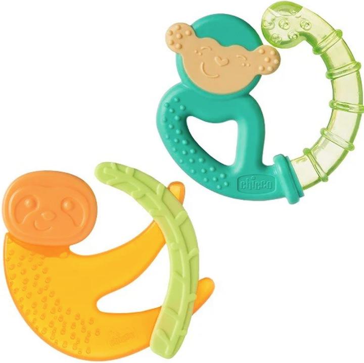 Actual product image Chicco Bite Ring Fresh - MONKEY & RABBIT - 4m+ (4 Months)