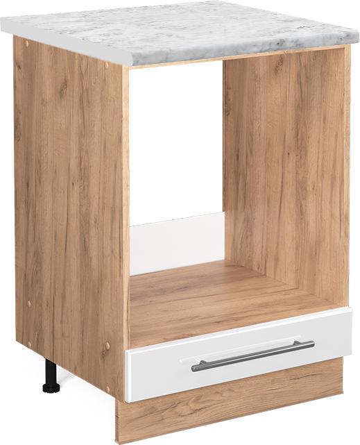 Goldkraft Eiche, Marble-Weiss, Weiss, Weiss Hochglanz