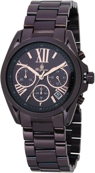Burgmeister ladies analog quartz watch with stainless steel coated bracelet BM337095 (Montre analogique)
