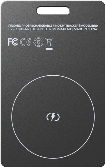 Produktbild Momax PinCard Pro Rechargeable Find My Tracker