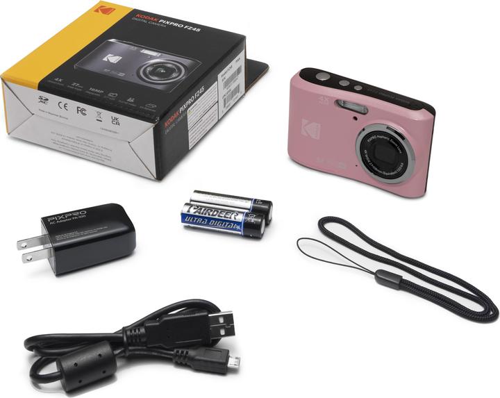 Produktbild Kodak Pixpro Friendly Zoom FZ45 Digital Camera pink (4.9 - 19.6 mm, 16 Mpx)