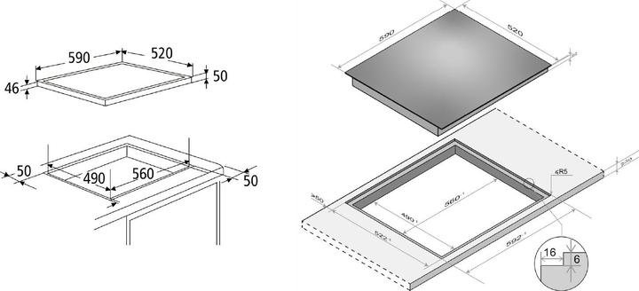 Produktbild PKM Kochfeld Autark Glaskeramik KF4-2KB G