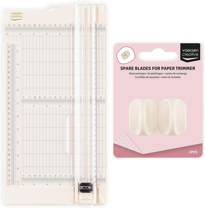 Florence 2-in-1 Papierschneider mit Falzbrett und Ersatzklingen (5 Blätter)