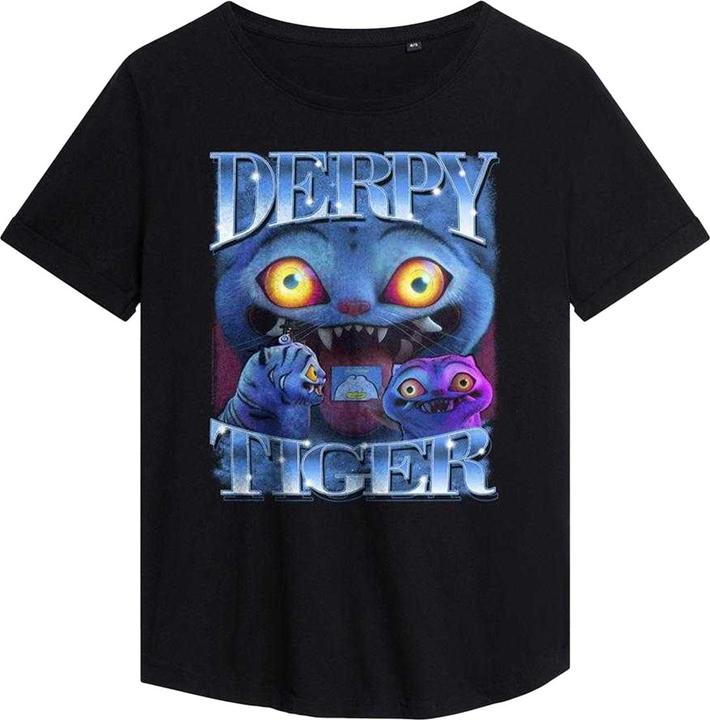 Immagine prodotto K-Pop Demon Hunters Maglietta Derpy Tigre Bootleg Donna (M)