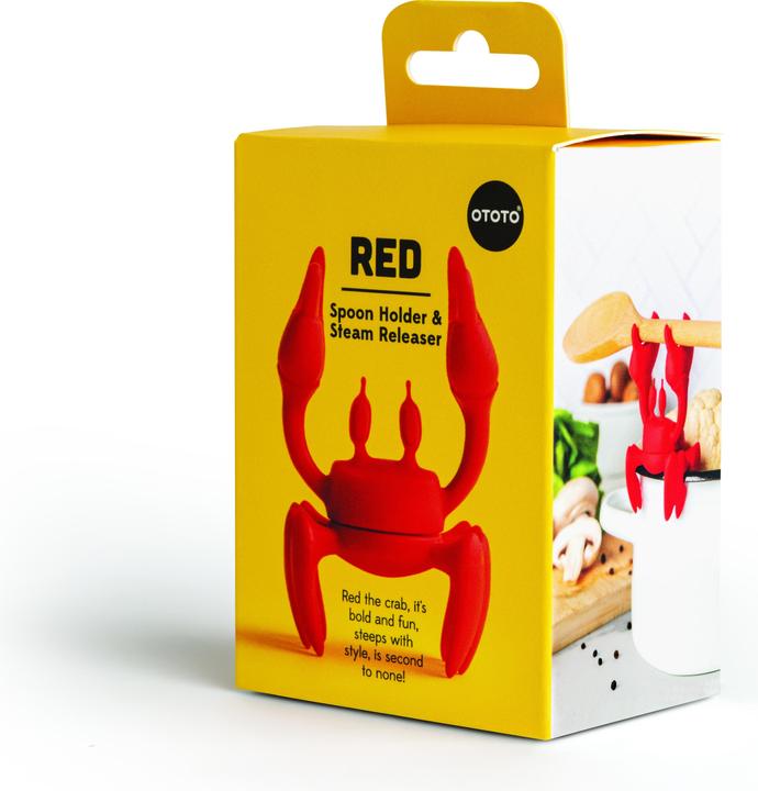 Actual product image Ototo Spoon holder & Steam Releaser - Red (OT905)