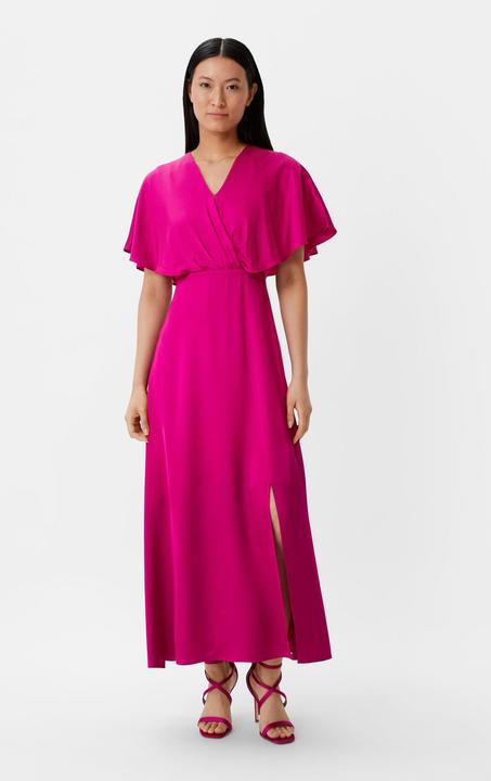 Produktbild Comma Kleid Satinkleid mit Drapierung und Beinschlitz (40)