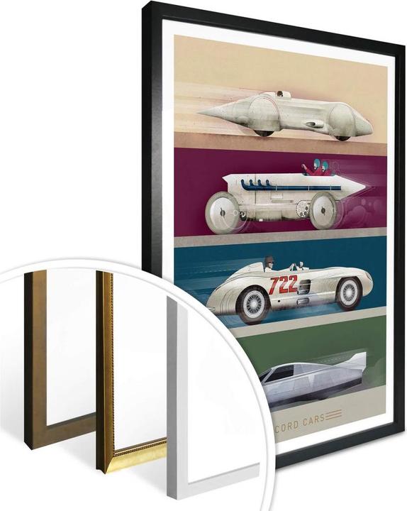 Produktbild Trenddeko Record Cars (100 x 120 cm)