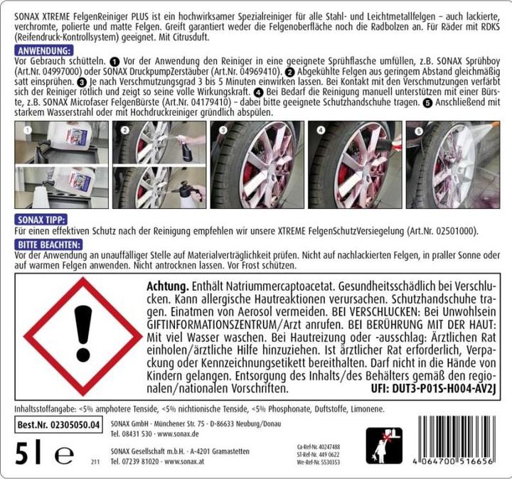 Actual product image Sonax XTREME FelgenReiniger PLUS (5000 ml)