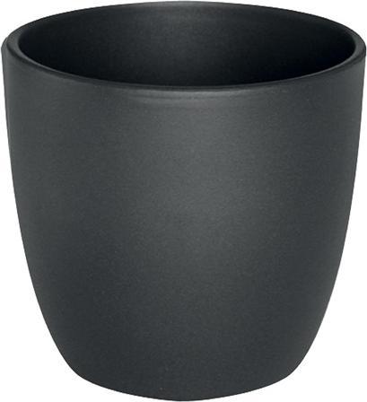 Domoletti Ceramic pot, EMI, Ø 18 cm, antracyt (18 x 13.50 cm)