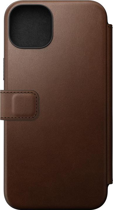 Immagine prodotto Nomad Cover a libro in pelle moderna Folio iPhone 15 Plus Marrone (Apple iPhone 15 Plus)