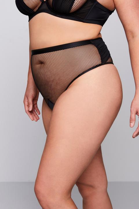 Image du produit Ulla Popken String en résille et tulle, ouverture à l'entrejambe, peut se porter de différentes manières (50, 52)