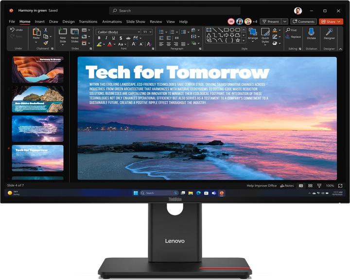 Actual product image Lenovo ThinkVision T27QD-40 (2560 x 1440 pixels, 27")