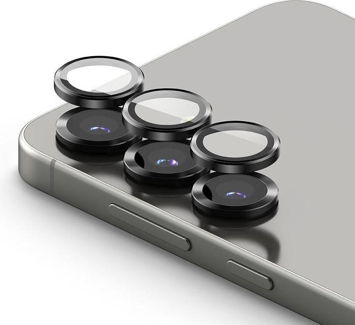 Actual product image Ringke Camera Frame Protector 2-pack for Samsung Galaxy S25+ Ultra - Black (2 pcs., Samsung Galaxy S25, Samsung Galaxy S25 Ultra)