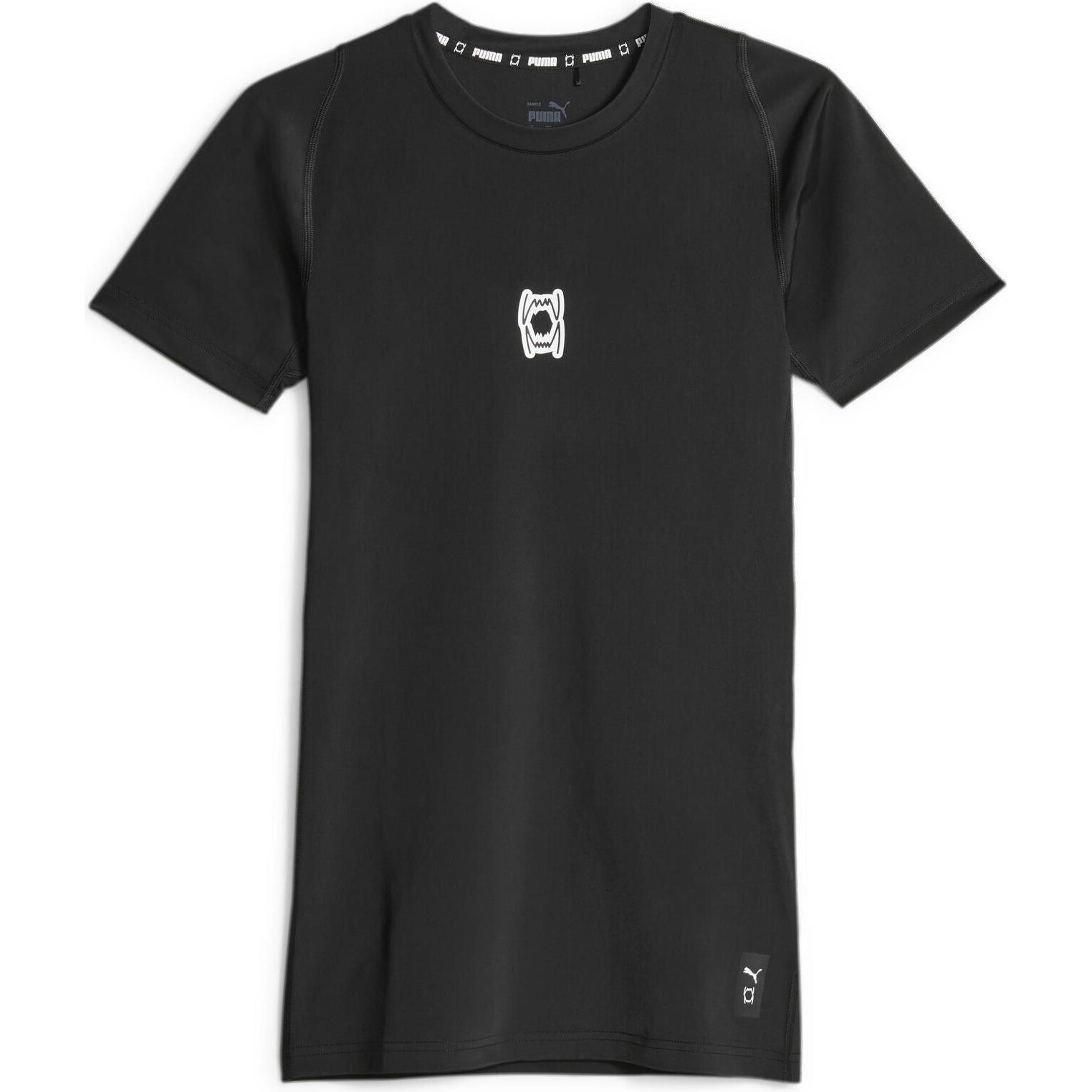 Puma, Herren, Sportshirt, Hoops Team SS Top Baselayer (XL), Schwarz, XL