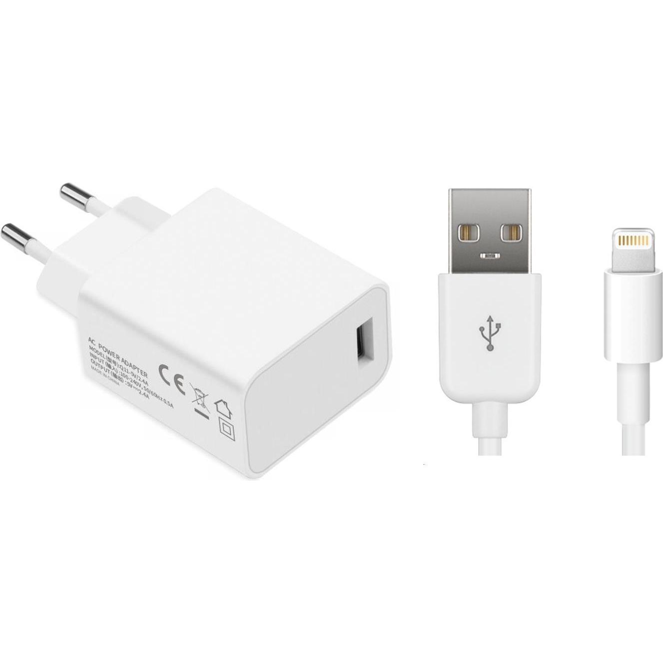 Thumbnail - CoreParts USB Power Adapter (12 W), USB Ladegerät, Weiss