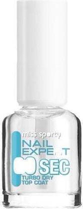 Miss Sporty Miss Sports - Nail Expert Turbo Dry Top Coat Conditioner To Speed Up The Drying Of 8Ml Varnish (8 ml)