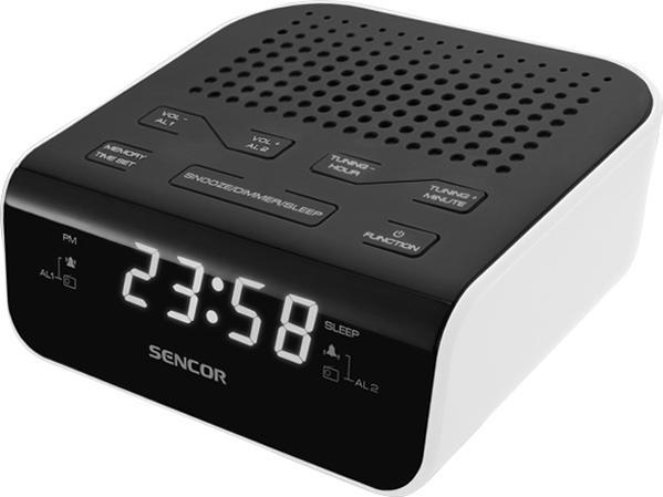 Produktbild Sencor SRC 136 WH radio Clock Digital Black, White