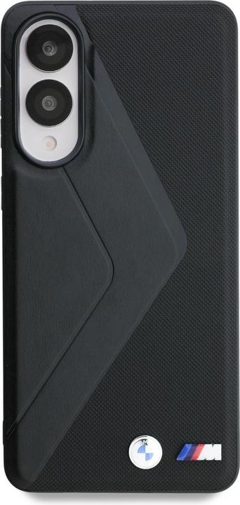 Image du produit BMW Case Leather Oversized Stripes MagSafe for Samsung Galaxy S25 Edge black (Samsung Galaxy S25 Edge)