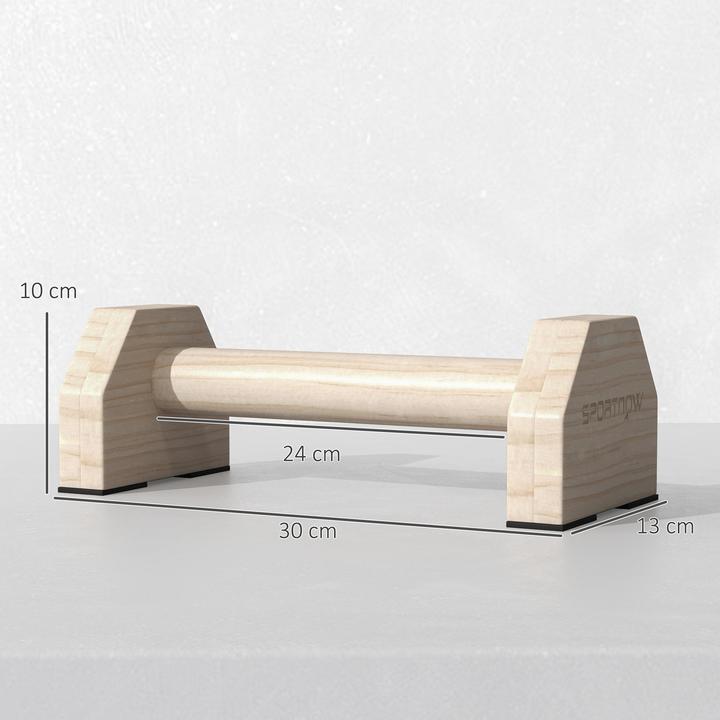 Actual product image SportNow Liegestützgriffe Buchenholz Naturholz