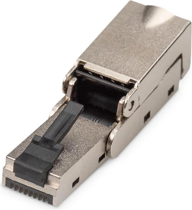 Actual product image Digitus CAT 6A Field Termination Plug bendable, STP with dust cap, bend relief (Network cable plug)